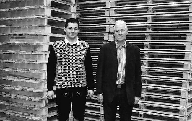 Stefan Kurz und Franz Kurz im Jahr 2008 bei Kurz Paletten GmbH