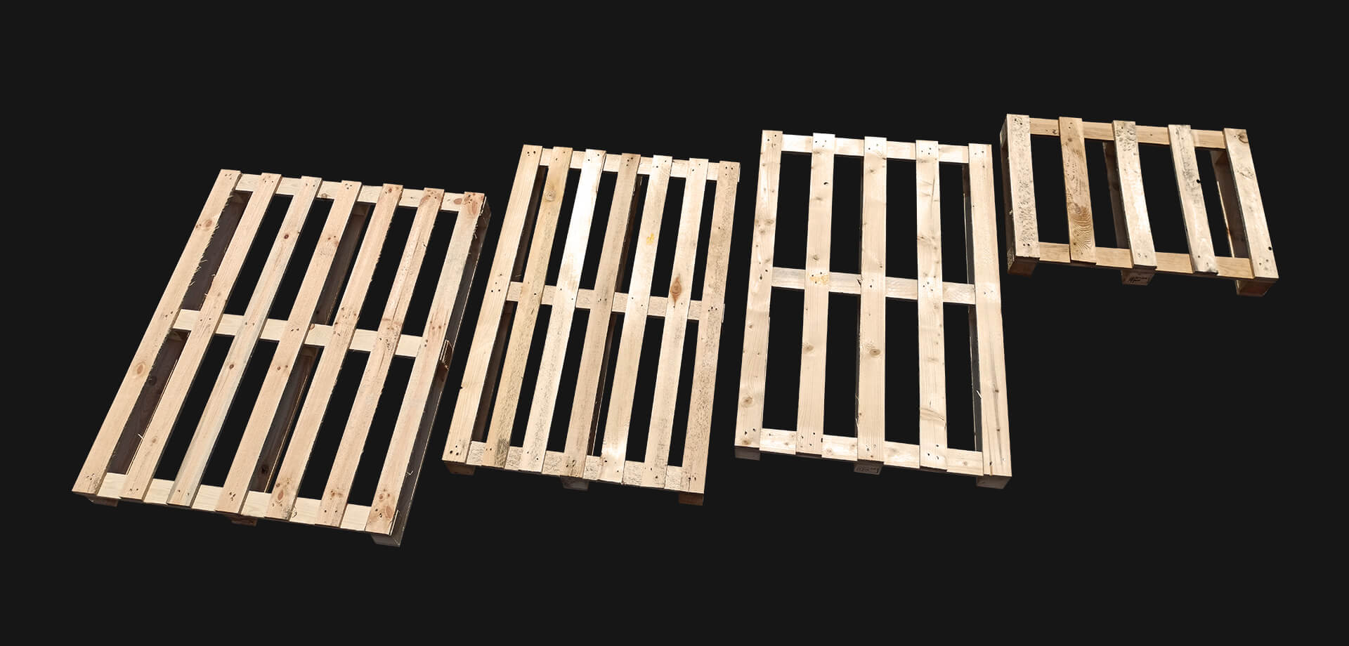 Vielfältige Standardpaletten für Industrie und Handel