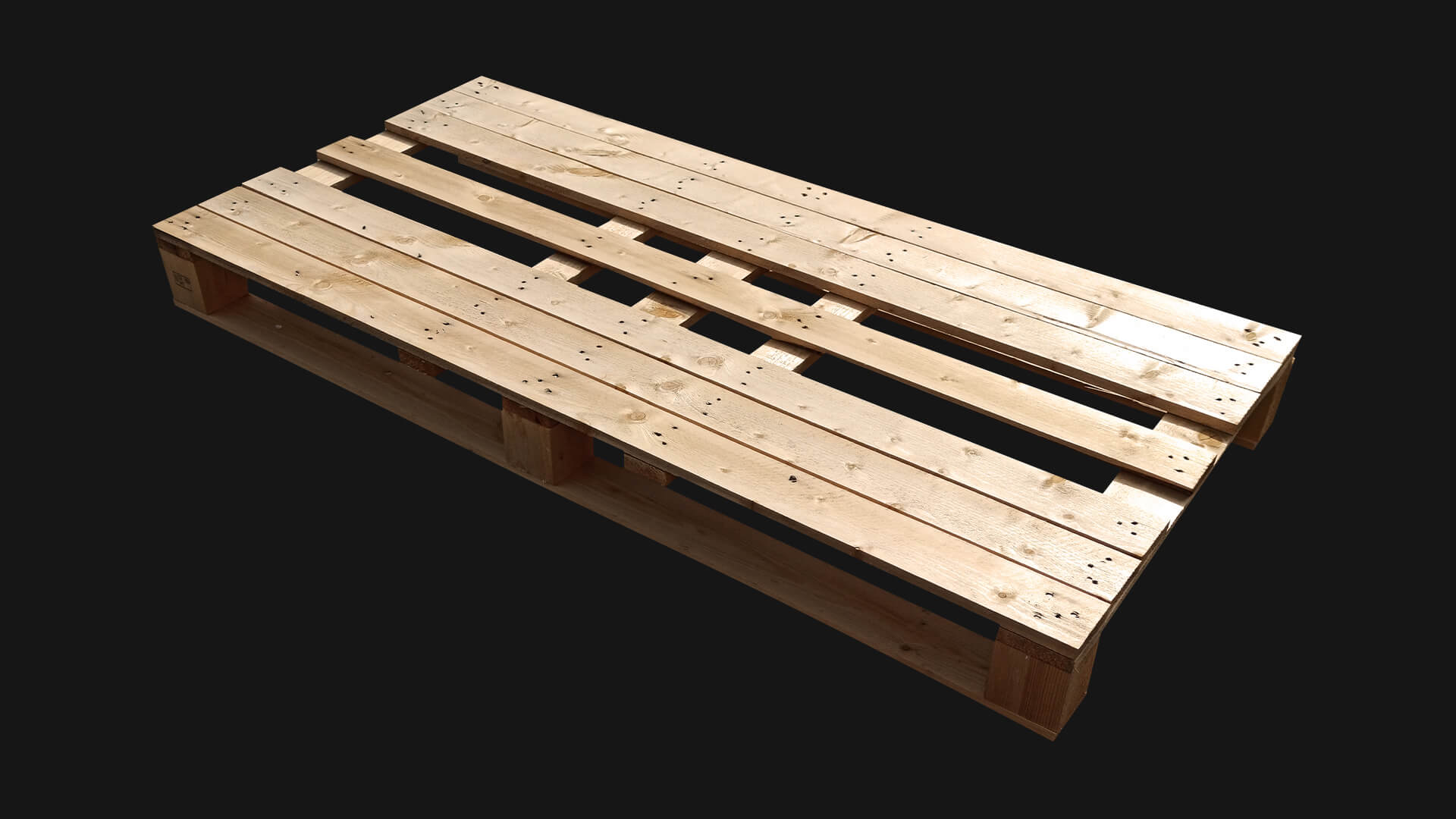 4-Wege-Palette mit zusätzlichen Querbrettern | 1650 x 800 mm