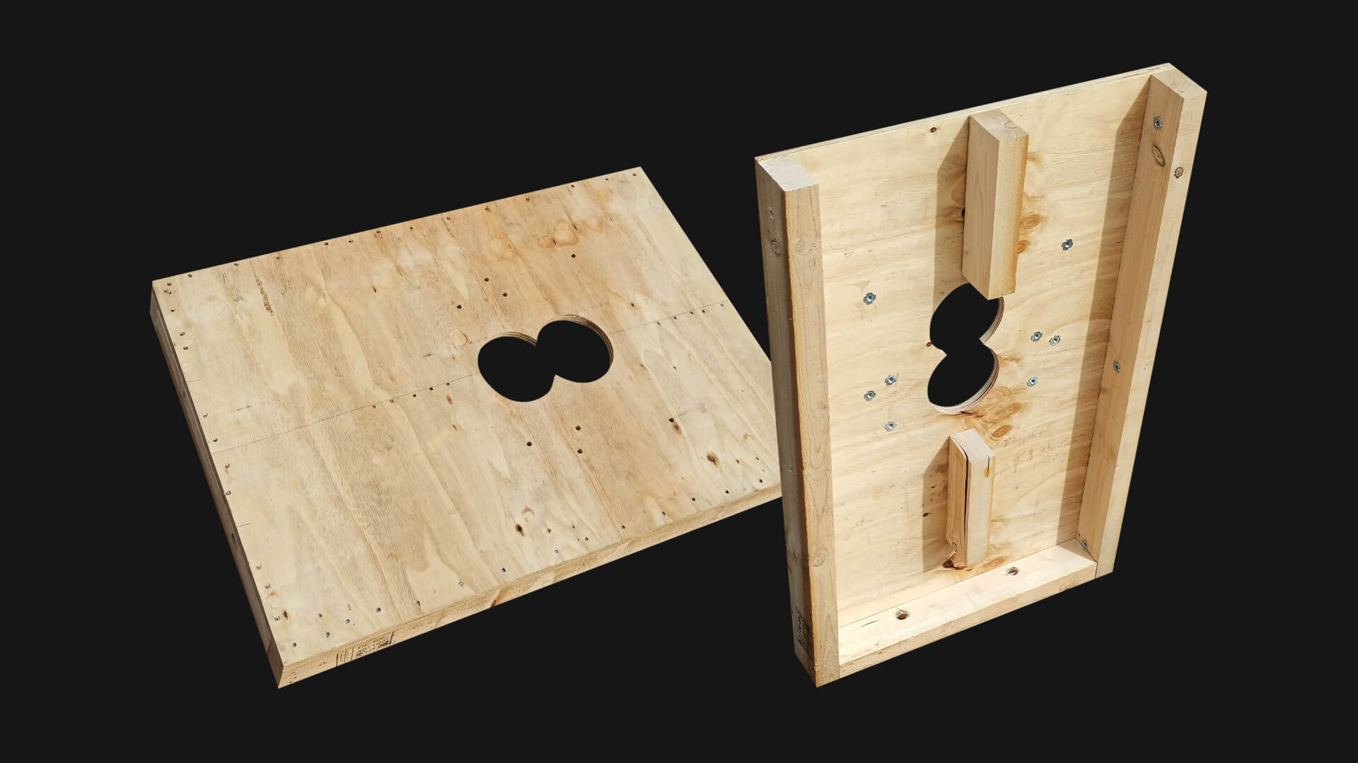 Medizingerätetransportpalette mit Sperrholzabdeckung | 1200 x 800 mm