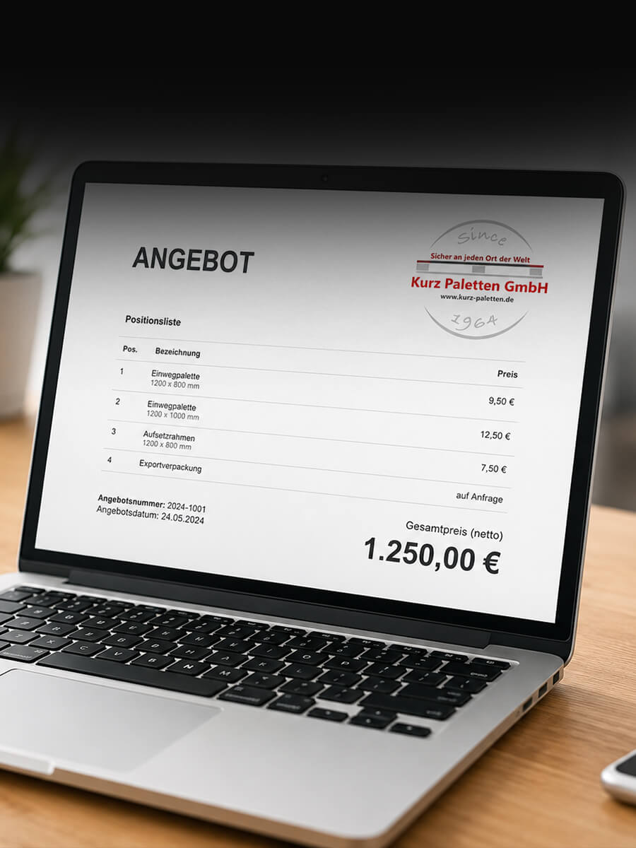 Kurz Paletten | Palettenankauf | Angebot erhalten