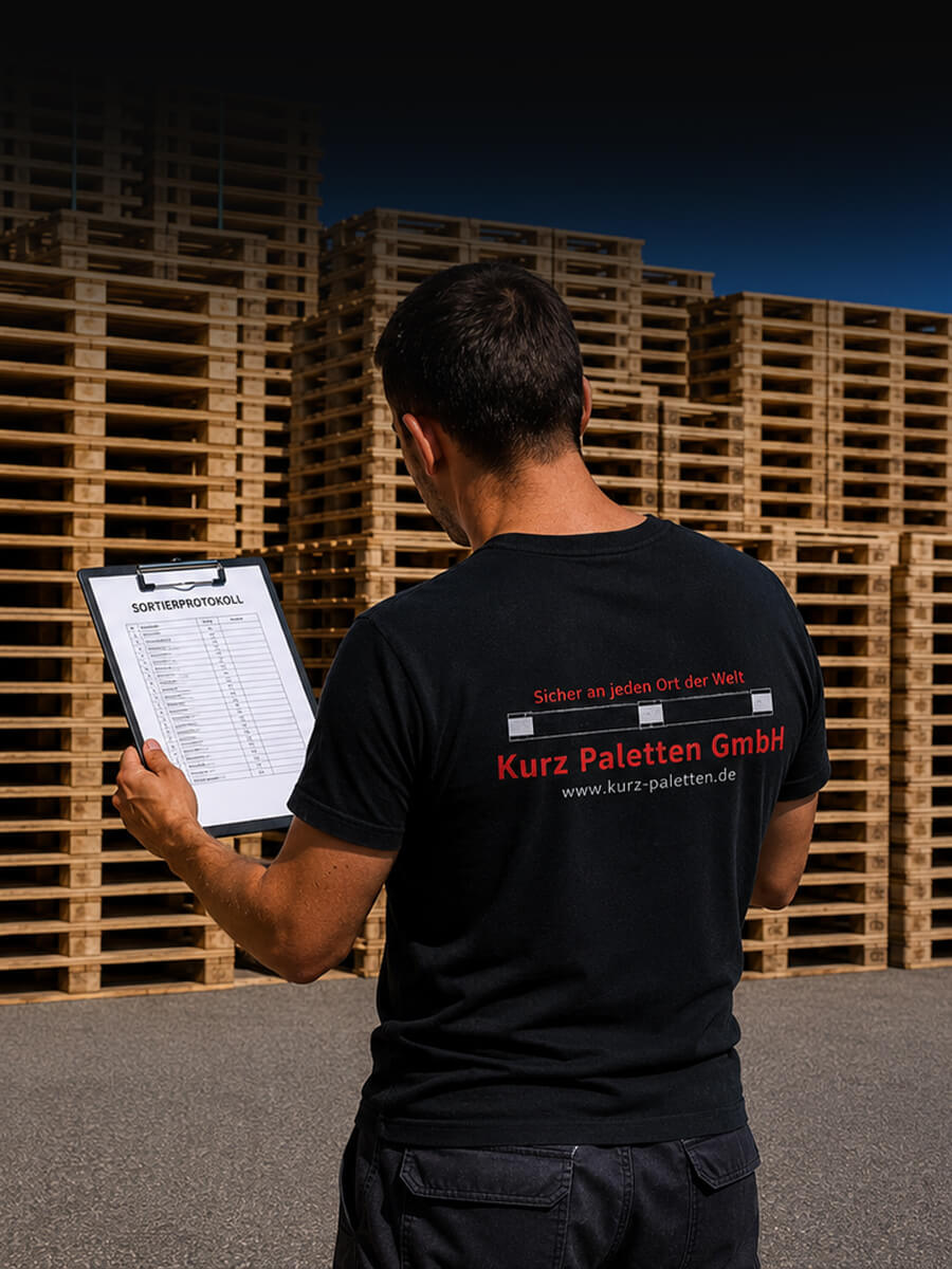 Kurz Paletten | Palettenankauf | Sortierprotokoll wird erstellt